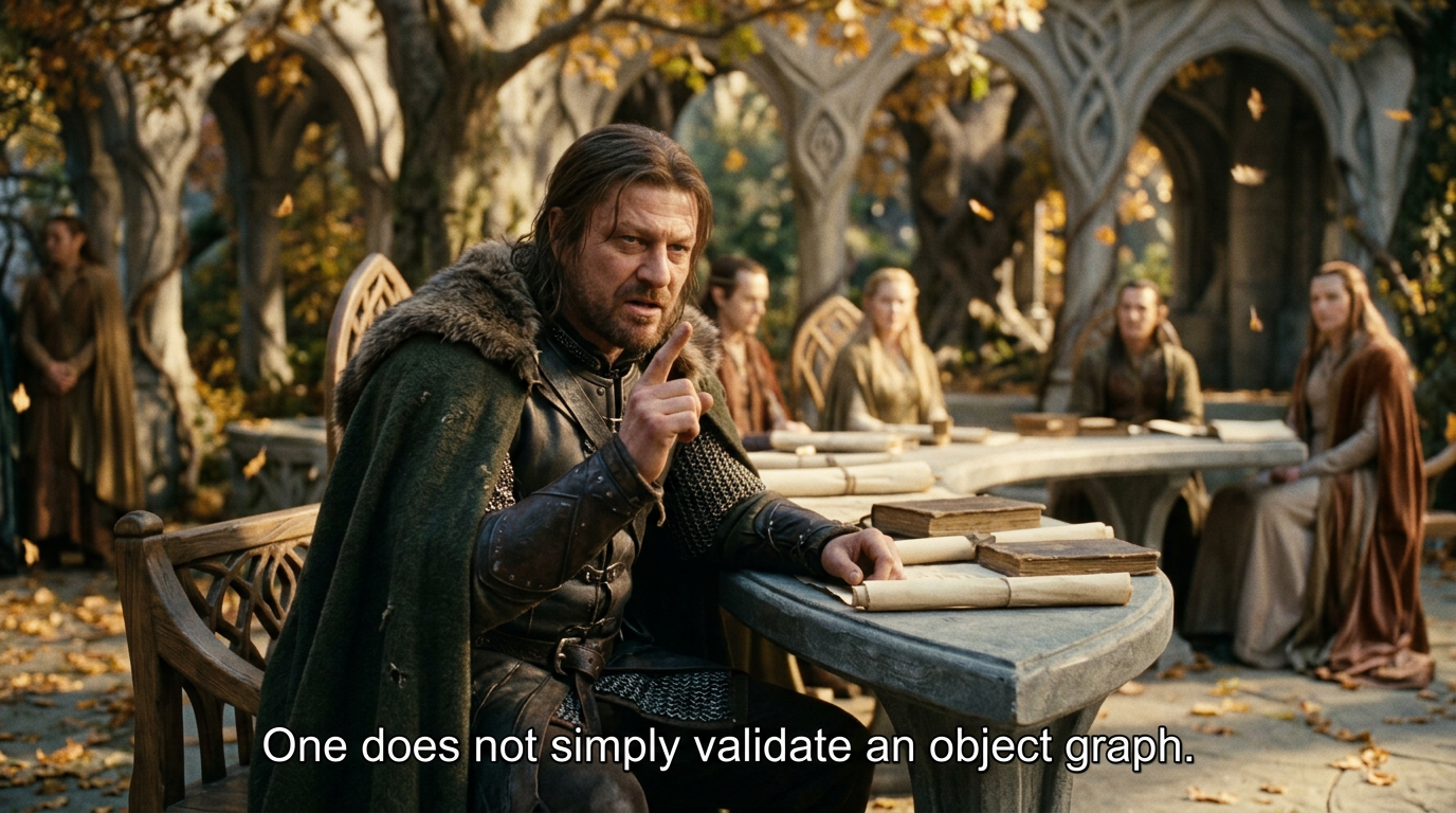 one does not simply validate an object graph